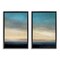 Stupell Industries Calm Tranquil Sea horizon 2 pc Framed Floater Canvas Wall Art Set Design by Suzanne Nicoll